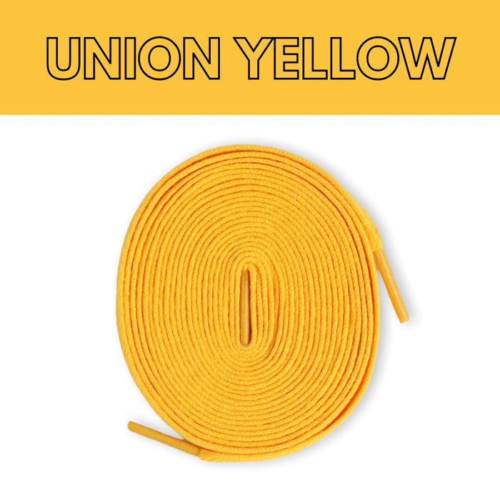 Flat Thin - Jordan 1 Laces Basics Flat Thin - Union Yellow / University Gold