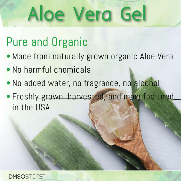 Gentle and effective, 99.9%  pure organic aloe vera gel (32oz) is alcohol-free, soothes burns, and hydrates deeply. Get free shipping now!