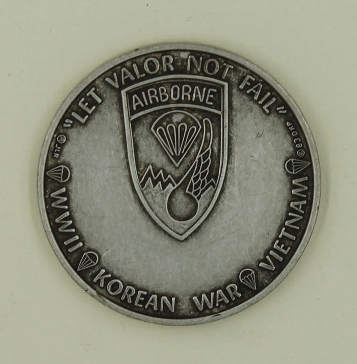 101st Airborne Div 187th Parachute Inf Reg "Rakasans" ser#4124 Army Challenge Coin