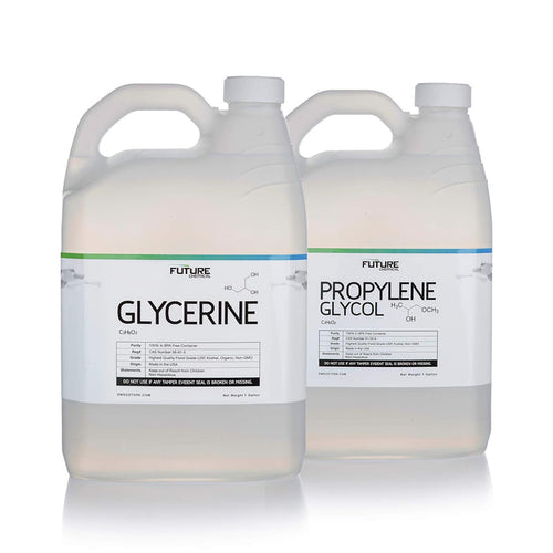 2 Gallon Bundle. Vegetable Glycerine 99.75% & Propylene Glycol 99.998% USP Grade - High Purity, Kosher, Food Grade - Made in USA