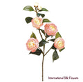 29.5” Faux Camellia Spray (  FSC109-Peach Pink )