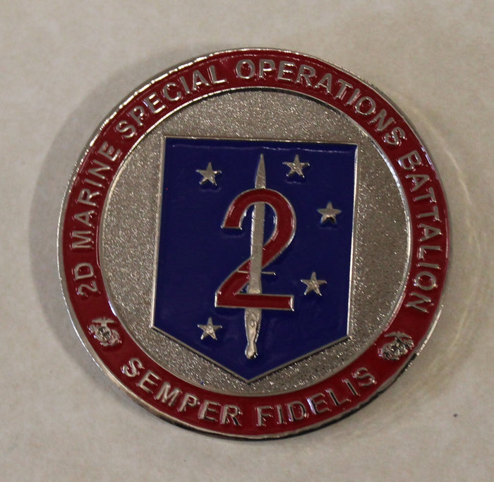 2D Marine Special Operations Battalion MARSOC Commander Challenge Coin