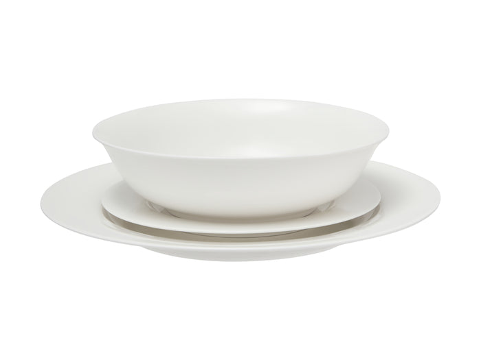 2x Maxwell & Williams White Basics European Rim Dinner Set 12pc Gift Boxed
