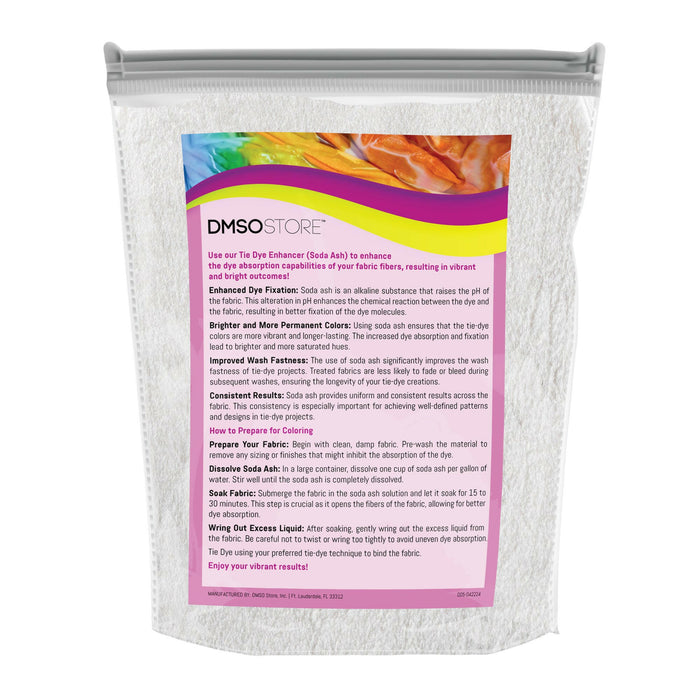 Soda Ash. Enhance color vibrancy and achieve professional results. Perfect for DIY arts and crafts! DMSO Store