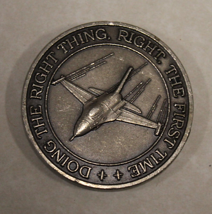 62nd Fighter Squadron F-16 Falcon Aircraft Commander Air Force Challenge Coin