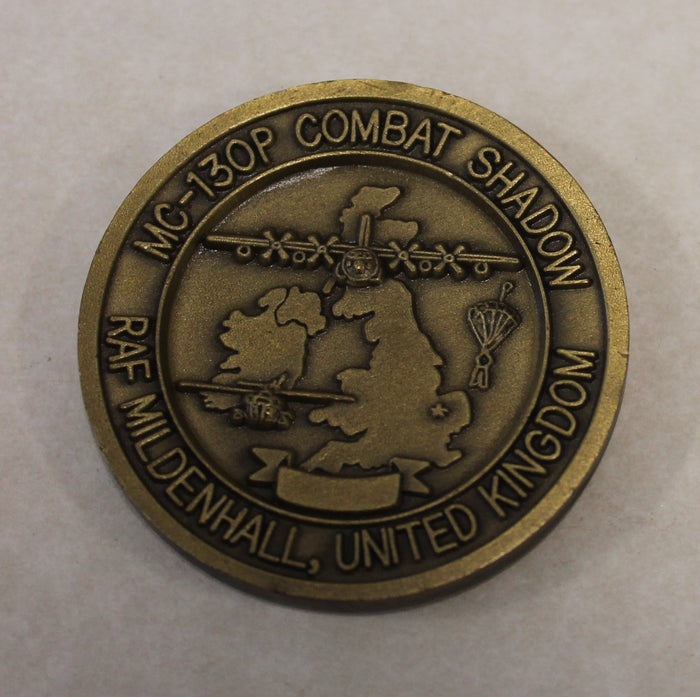 67th Special Operations Squadron Night Owls RAF Mildenhall MC-130P Combat Shadow Air Force Challenge Coin