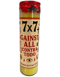 7x7 Against All ( Contra Todo ) Prepared Candle – Spiritual Defense & Energetic Clearing