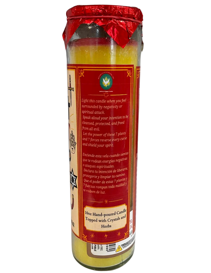 7x7 Against All ( Contra Todo ) Prepared Candle – Spiritual Defense & Energetic Clearing