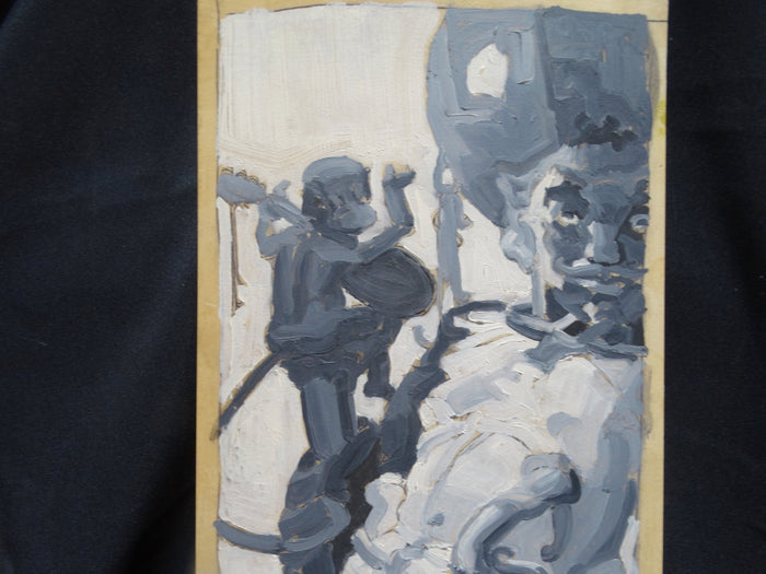 Albert Londraville Grisaille Study for Barbary Pirate Print