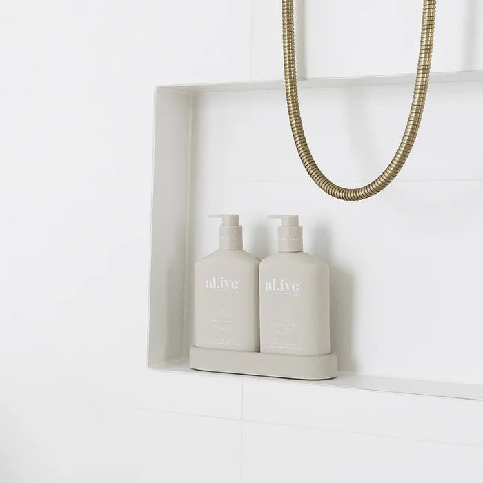 al.ive Body Wash & Lotion Duo in Sea Cotton & Coconut (Made in Australia)