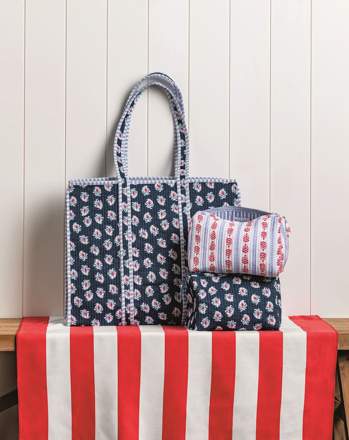 Americana Block Print Tote