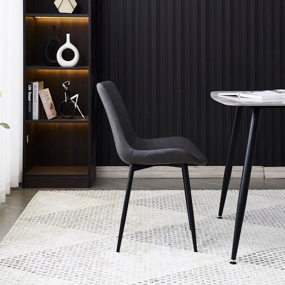 Apollo Dining Chair - Dark Grey/Black
