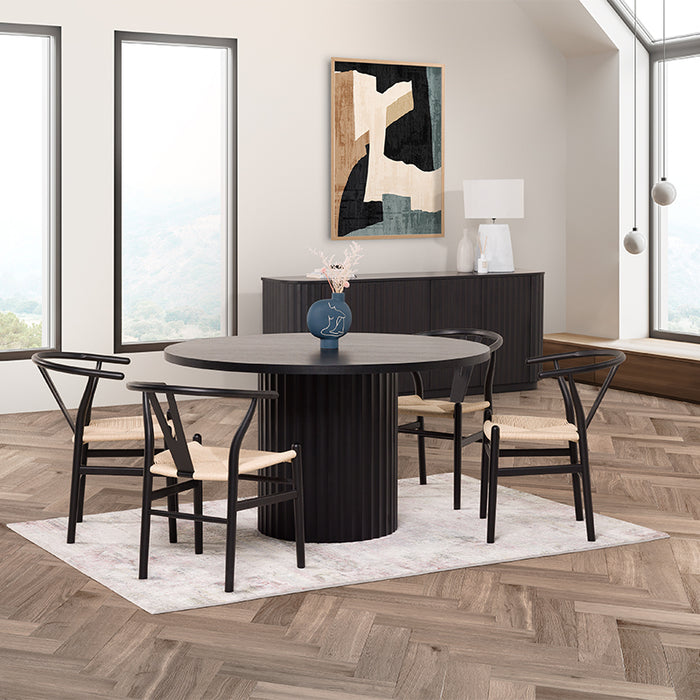 Arc Dining Chair - Black/Natural