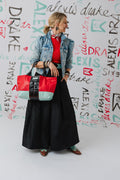 Artist's Studio Collection | Getaway Tote | Painter's Red + Mint Pastel + Sharpie