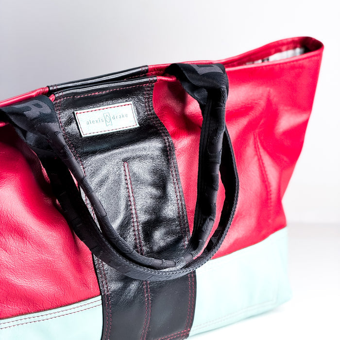 Artist's Studio Collection | Getaway Tote | Painter's Red + Mint Pastel + Sharpie