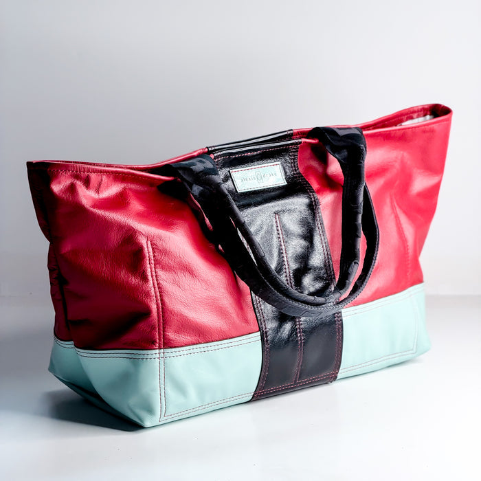 Artist's Studio Collection | Getaway Tote | Painter's Red + Mint Pastel + Sharpie