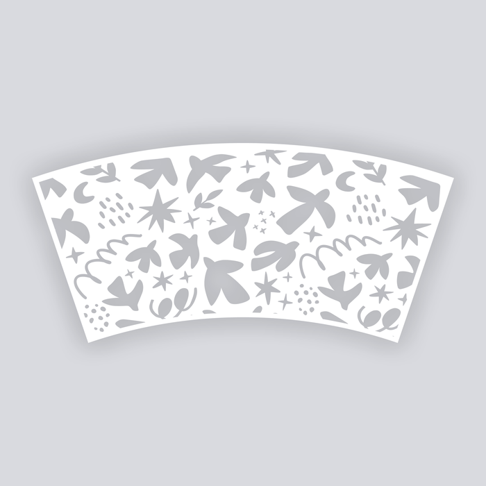 Birds of Matisse Cups + Cones Clay Stencil