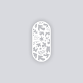 Birds of Matisse Rounded Rectangle Face Clay Stencil