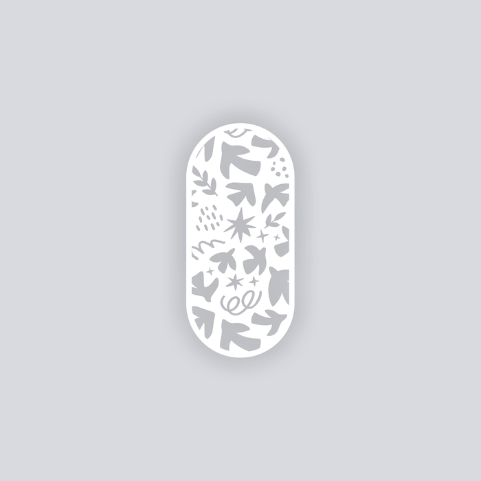 Birds of Matisse Rounded Rectangle Face Clay Stencil