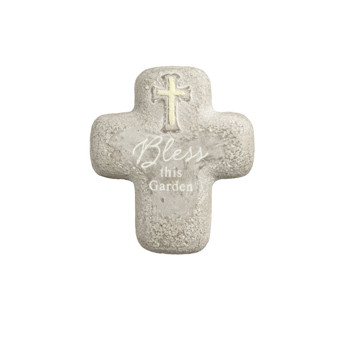 Bless Cross Garden Stone