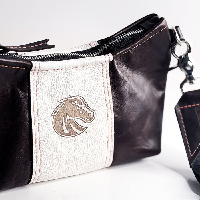 Boise State University Collection | Penelope Crossbody | Rocky + White