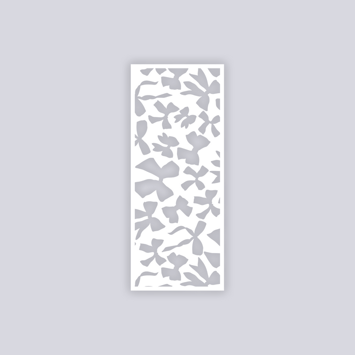 Bows Rectangle Clay Face Stencil