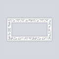 Bows Rectangle Rim Clay Stencil