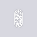 Bows Rounded Rectangle Face Clay Stencil