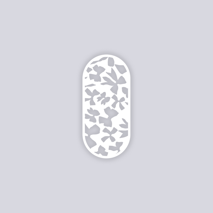 Bows Rounded Rectangle Face Clay Stencil