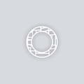 Cobblestone Circle Rim Clay Stencil