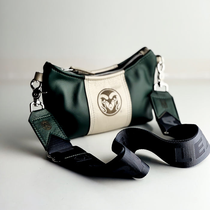 Colorado State University | Penelope Crossbody | Forest + Platinum