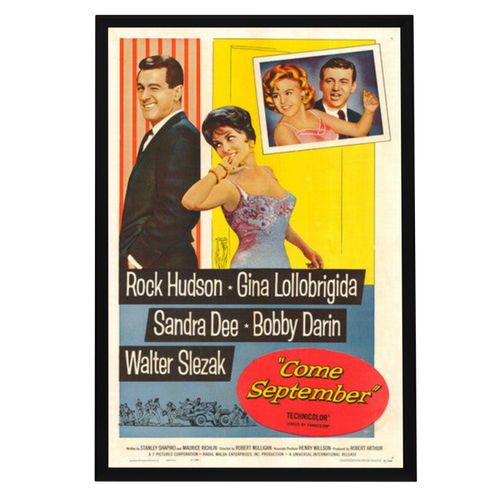 "Come September" (1961) Framed Movie Poster