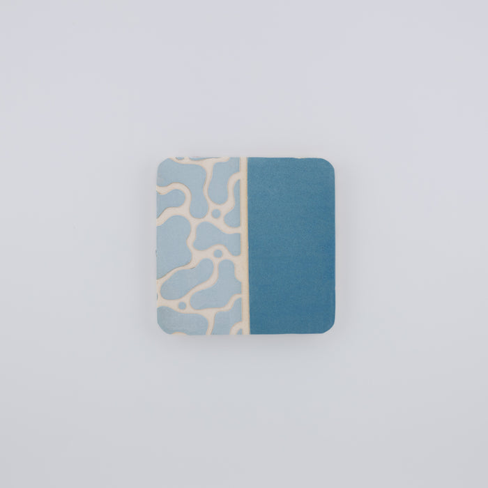 Coral Reef Rounded Rectangle Face Clay Stencil