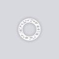 Cotton Clouds Circle Rim Clay Stencil