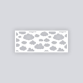 Cotton Clouds Rectangle Clay Face Stencil