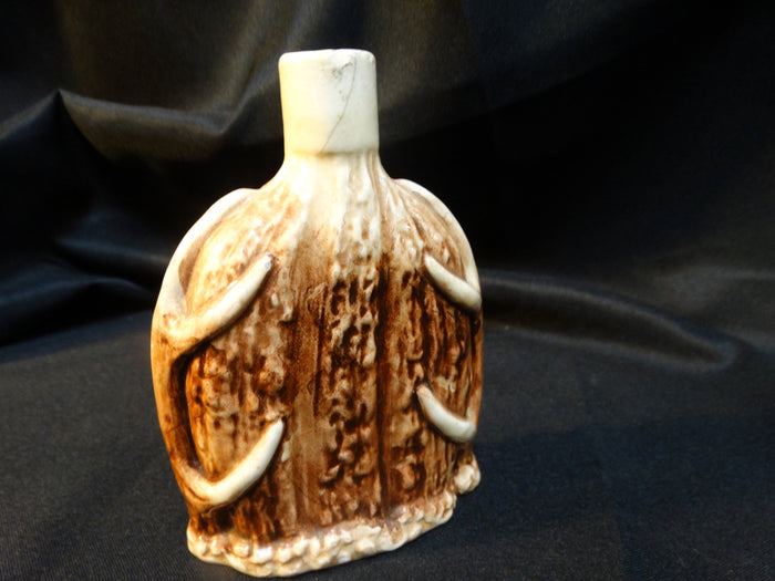 Czechoslovakian Horn Motif Flask