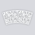 Dancing Leaves Cups + Cones Clay Stencil