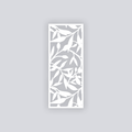 Dancing Leaves Rectangle Clay Face Stencil