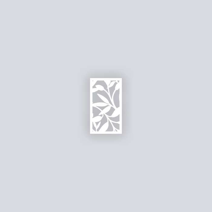 Dancing Leaves Rectangle Clay Face Stencil