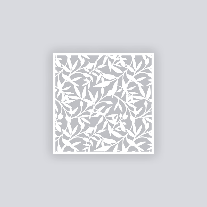 Dancing Leaves Square Clay Stencil