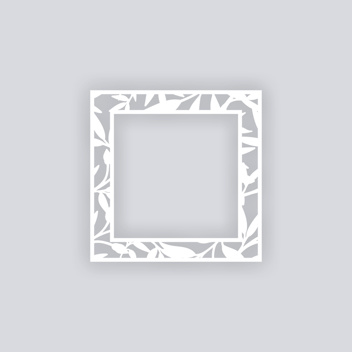 Dancing Leaves Square Rim Clay Stencil