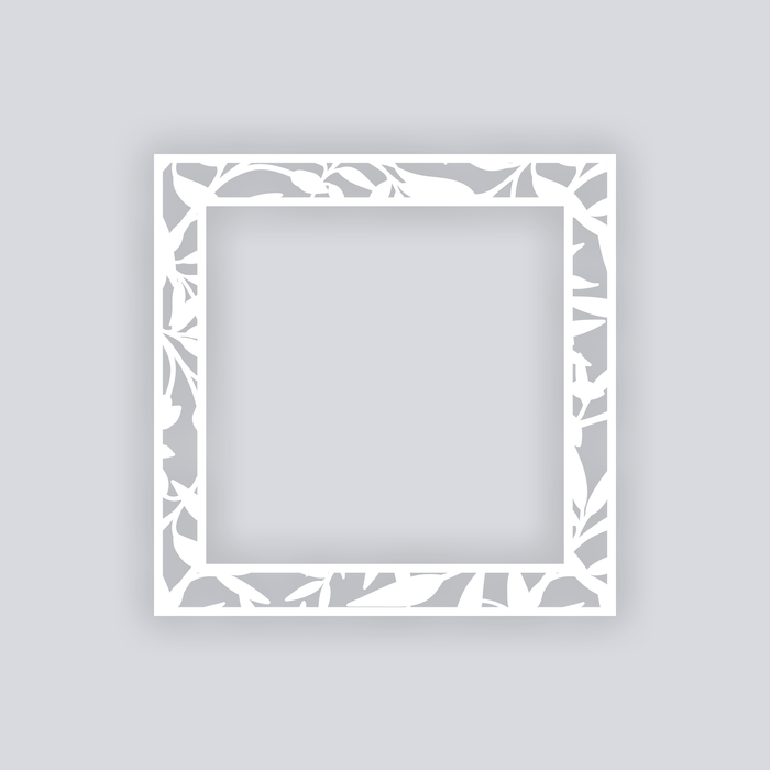 Dancing Leaves Square Rim Clay Stencil