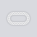 Dapper Diamonds Rounded Rectangle Rim Clay Stencil