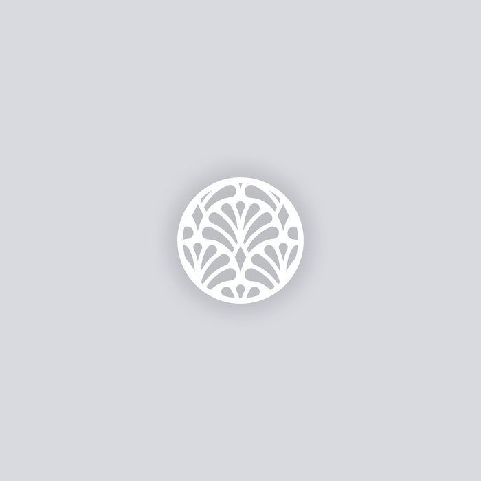 Deco Fans Circle Clay Stencil