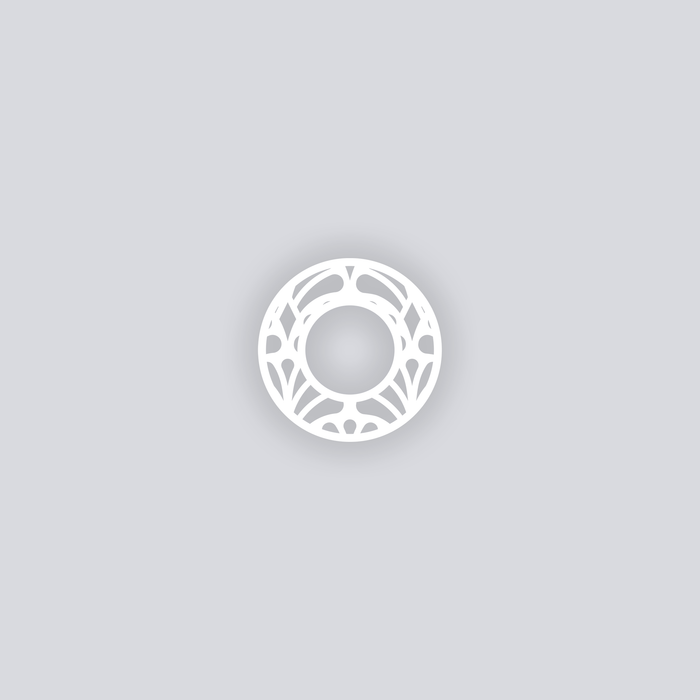 Deco Fans Circle Rim Clay Stencil