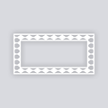 Diamond Chain Rectangle Rim Clay Stencil