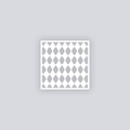 Diamond Chain Square Clay Stencil