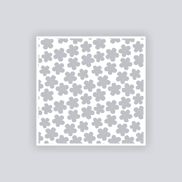 Ditsy Flowers Square Clay Stencil