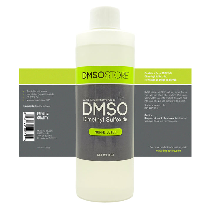 DMSO 8 oz Liquid Pure 99.995 Pharma.
Joint and muscle support.
DMSO Store.