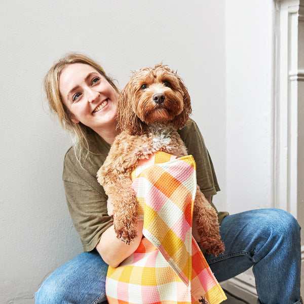 Dog & Bay Quick Dry Towel -Rhubark & Custard